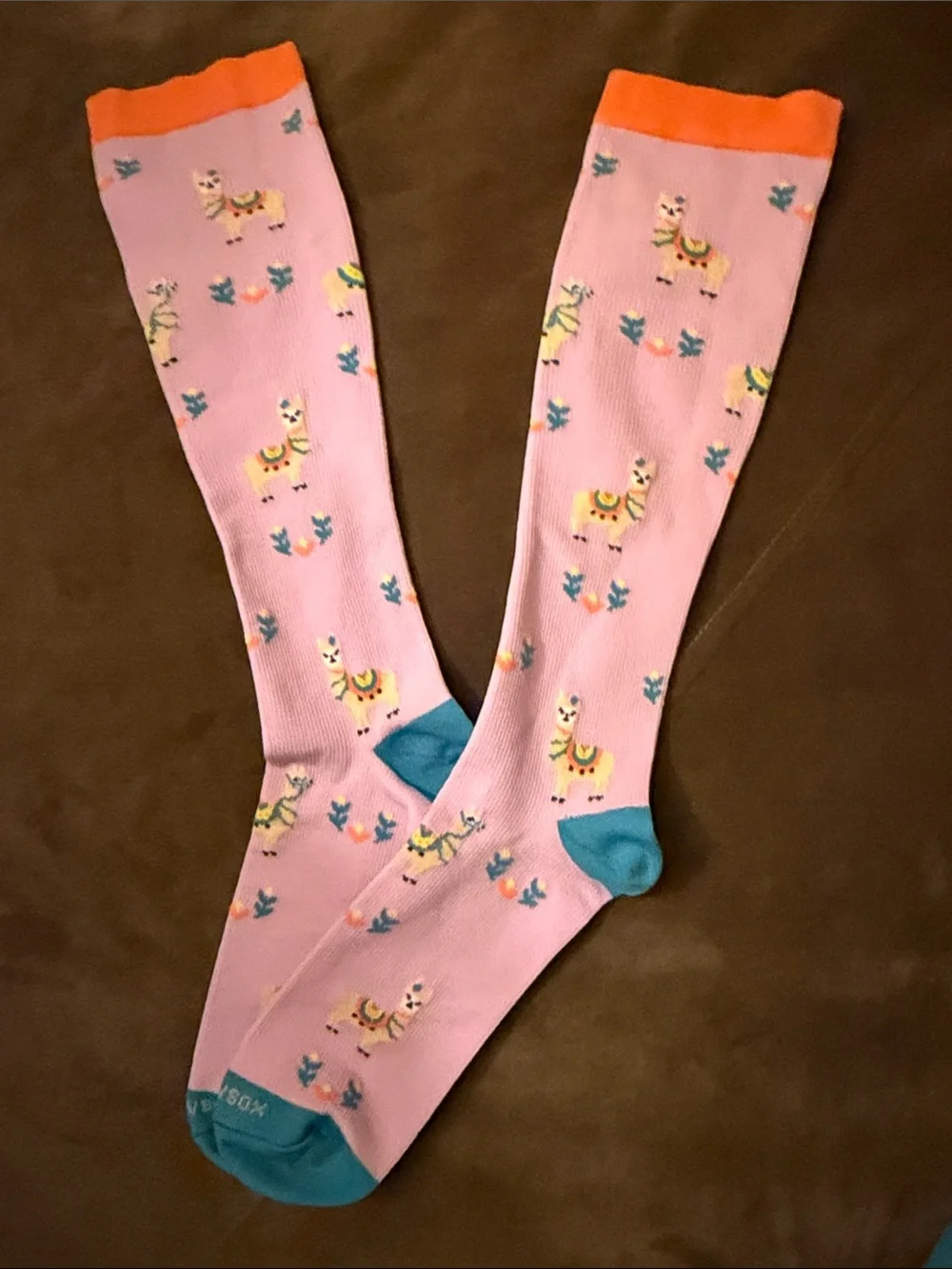 Women’s Fun Patterned Knee-High Socks - Blue, Pink, Purple, Teal